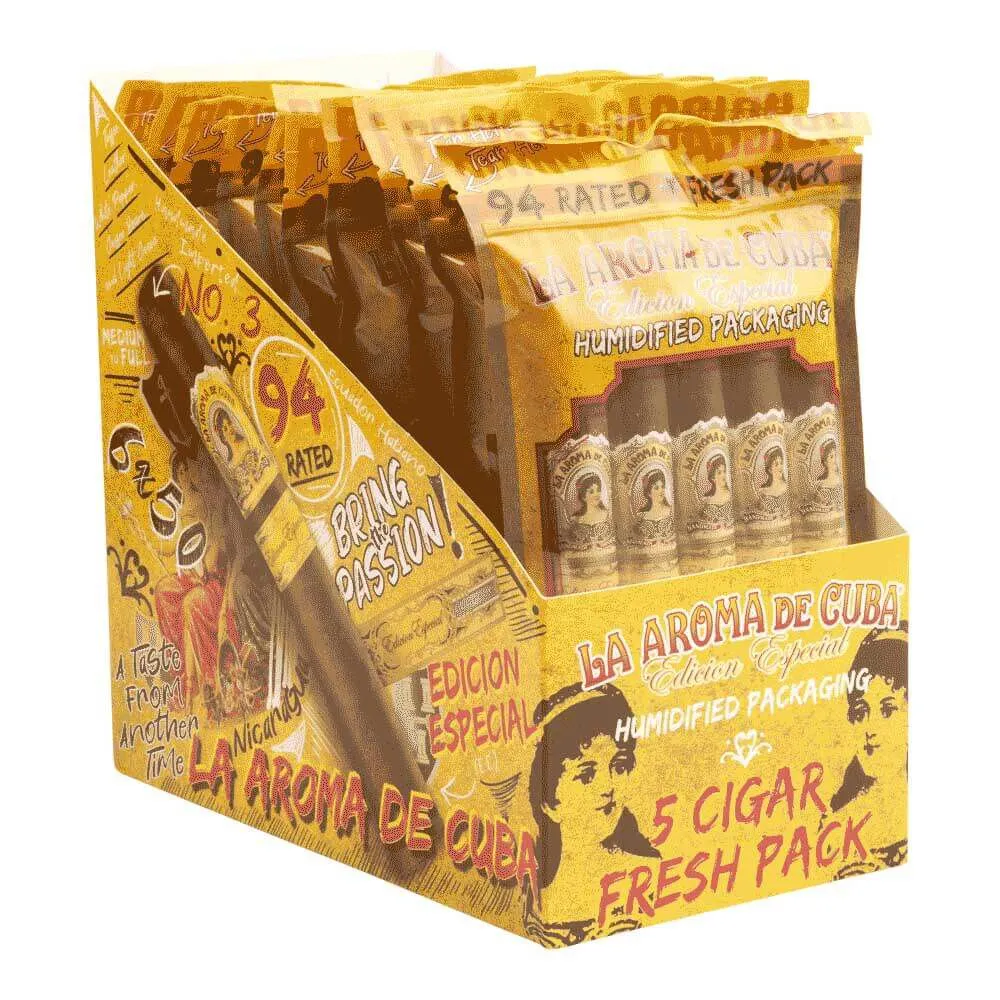 Tabachaze La Aroma de Cuba Edicion Especial Fresh Pack Sampler 10/5PK Boat 6 x 50 2