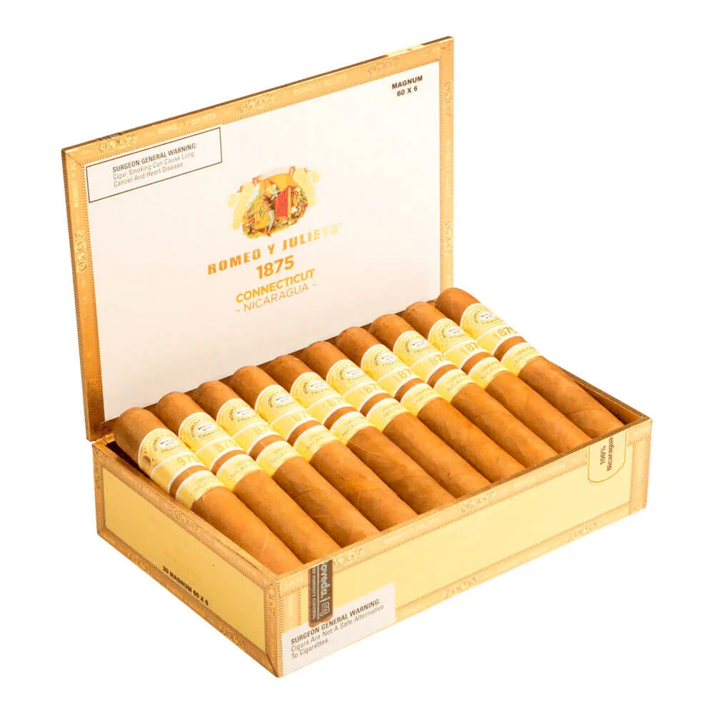 Tabachaze Romeo y Julieta 1875 Connecticut Nicaragua Magnum 6 x 60 2