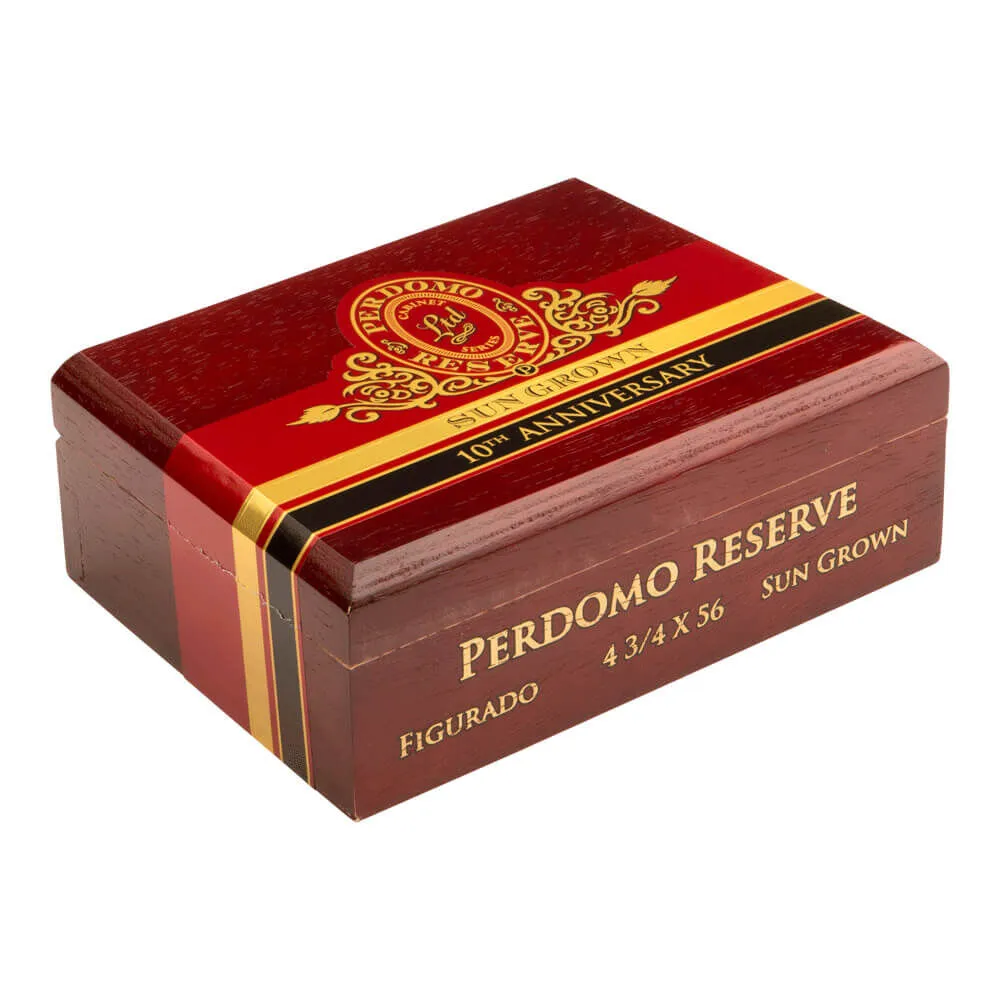 Tabachaze Perdomo Reserve 10th Anniversary Box Pressed Sun Grown Figurado 4.75 x 56 2