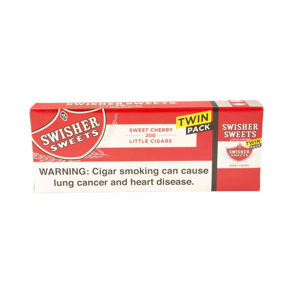 Tabachaze Swisher Sweets Filtered Cigars Cherry 3.75 x 24 1