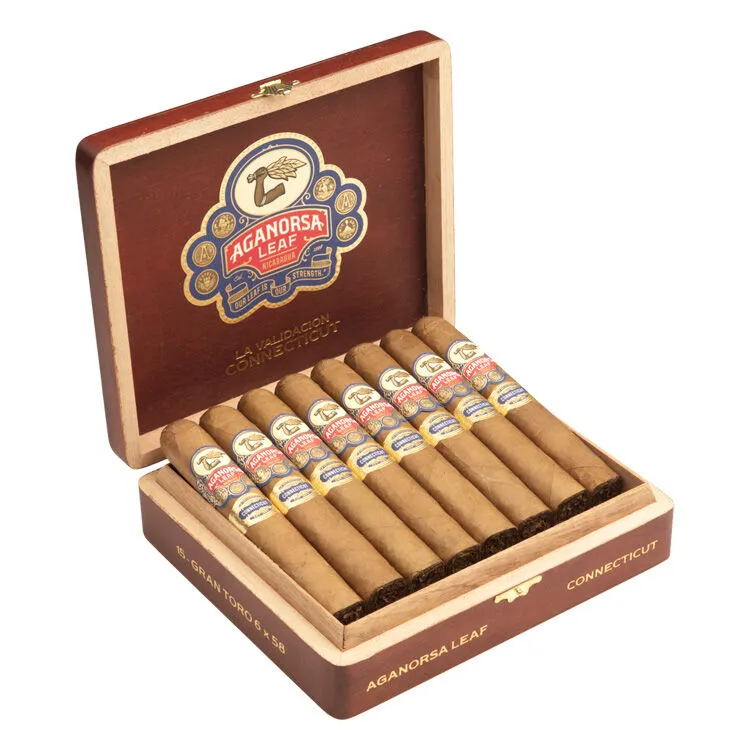 Tabachaze Aganorsa Leaf La Validacion Series Gran Toro Box Pressed Connecticut 6 x 58 1