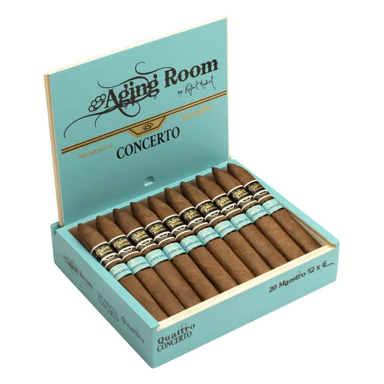 Tabachaze Aging Room Quattro Nicaragua Concerto Maestro Box-Pressed Cigar 6 x 52 1