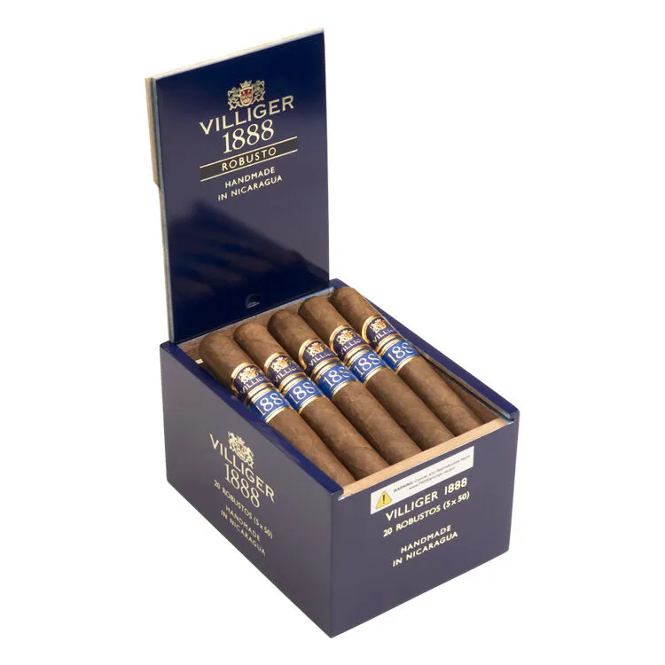 Tabachaze Villiger 1888 Nicaragua Robusto Cigar 5 x 50 1