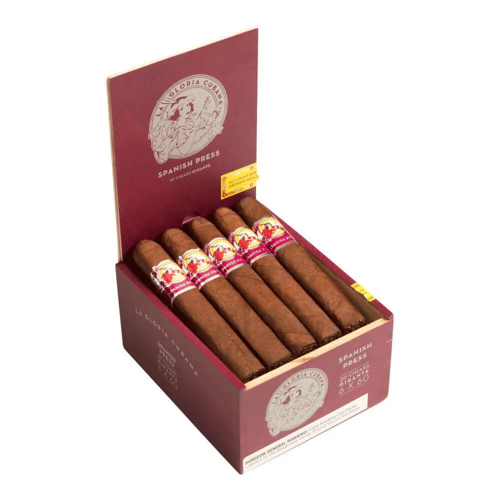 Tabachaze La Gloria Cubana Spanish Press Robusto 5.50 x 50 1