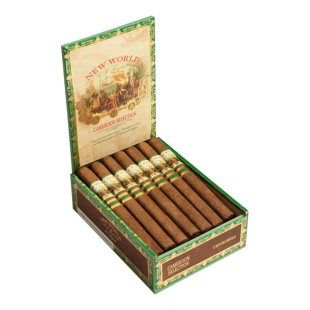 Tabachaze New World Cameroon by AJ Fernandez Churchill Cigar 7 x 48 1