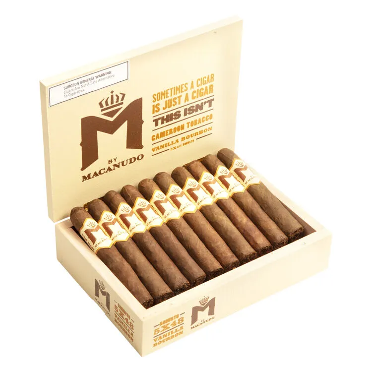 Tabachaze M by Macanudo Vanilla Bourbon Cigar Robusto 5 x 48 1