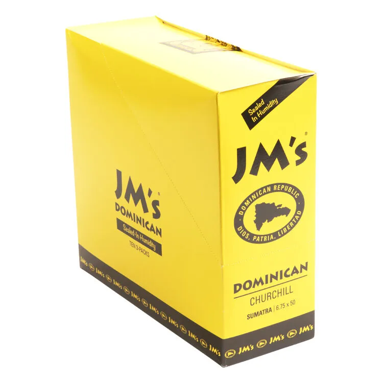 Tabachaze JM’s Dominican Sumatra Churchill Cigar Pack 10/3ct 6.75 x 50 2