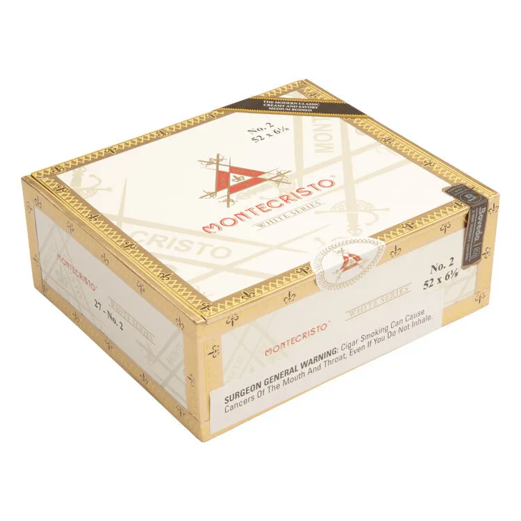 Tabachaze Montecristo White Series Belicoso Cigar Hand-Rolled 6.12 x 52 2
