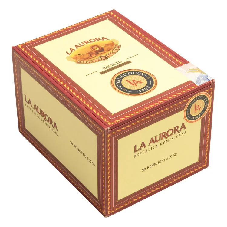 Tabachaze La Aurora 1987 Connecticut Robusto Cigar 5 x 50 2