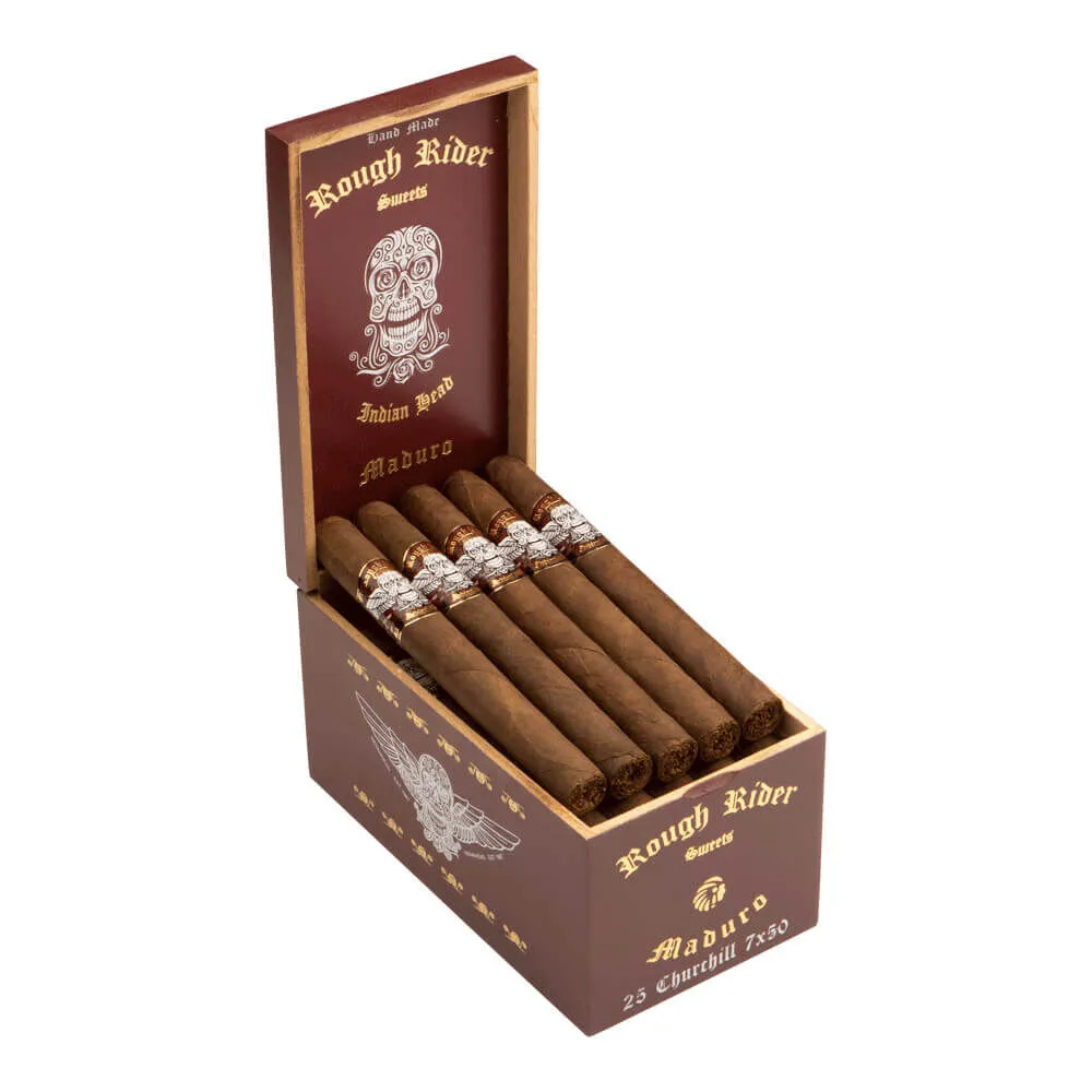 Tabachaze Rough Rider Maduro Churchill Cigar 7 x 50 2