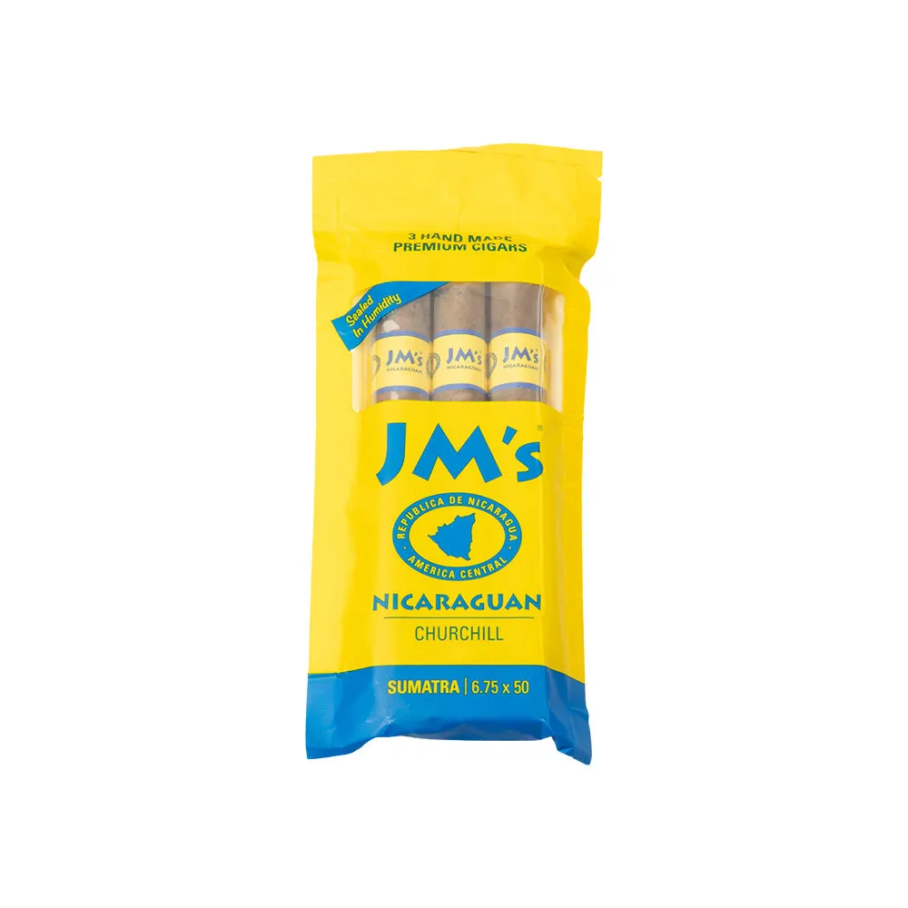 Tabachaze JM's Nicaraguan Sumatra Churchill Cigars 6.75 x 50 Pack of 30 1