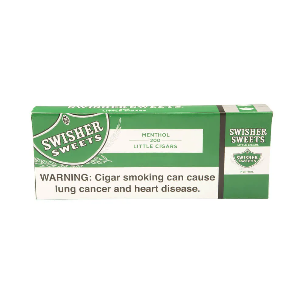 Tabachaze Swisher Sweets Filtered Cigars Menthol 3.75 x 24 1
