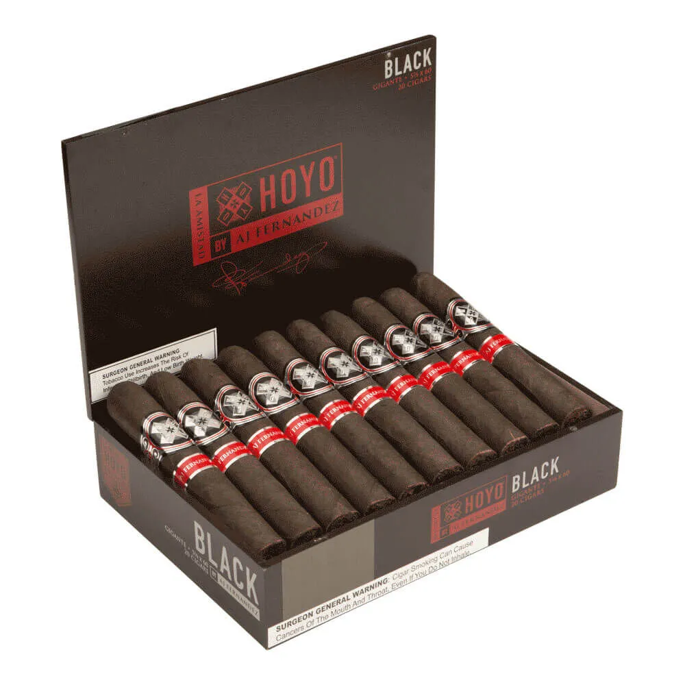 Tabachaze Hoyo La Amistad Black Cigar Box-Pressed 5.88 x 60 1