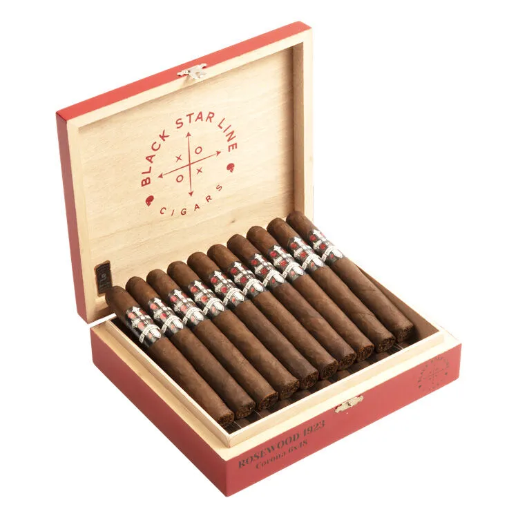 Tabachaze Black Star Line Rosewood 1923 Corona Cigar 6 x 48 1