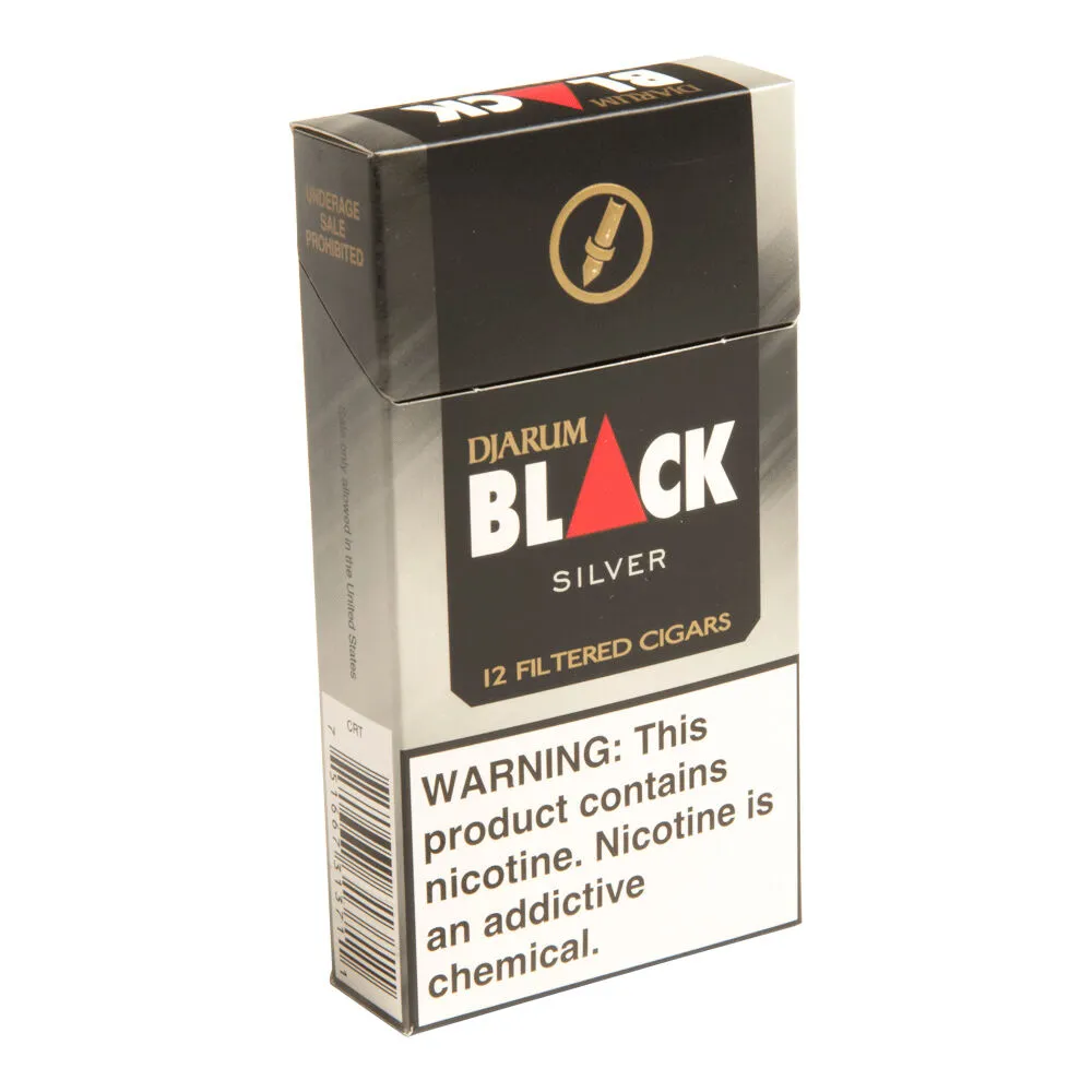 Tabachaze Djarum Filtered Cigars Silver Ultra Smooth 3.50 x 20 1