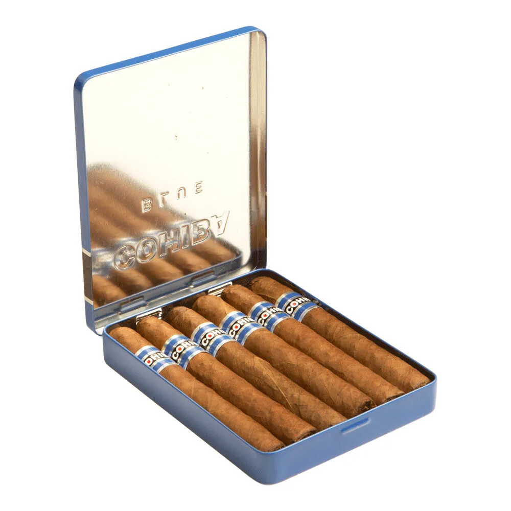 Tabachaze Cohiba Blue Pequeno Tin 5/6 4.19 x 36 2