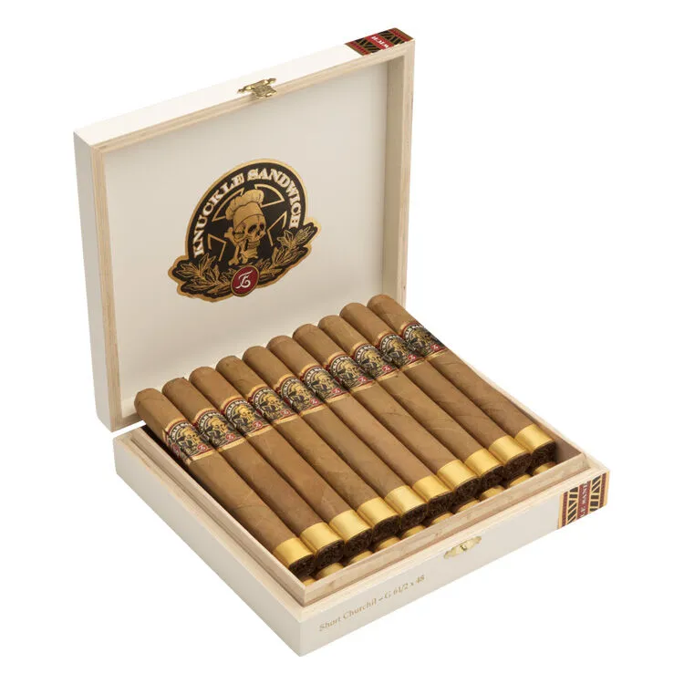 Tabachaze Knuckle Sandwich Cigar Short Churchill Connecticut 6.50 x 48 1