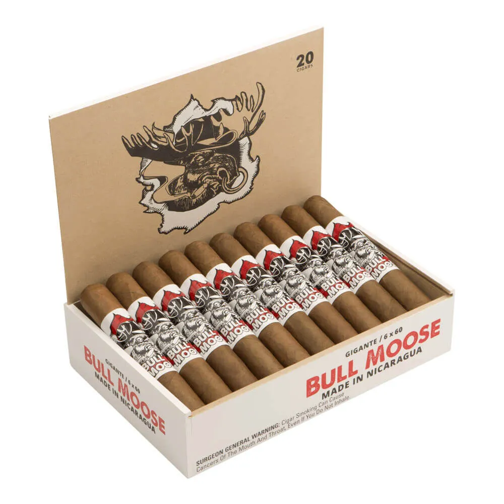 Tabachaze Chillin' Moose Bull Moose Cigar Gigante 6 x 60 2