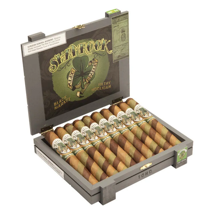 Tabachaze Alec Bradley Black Market Filthy Hooligan Shamrock 2024 Barber Pole Cigar 6 x 50 1